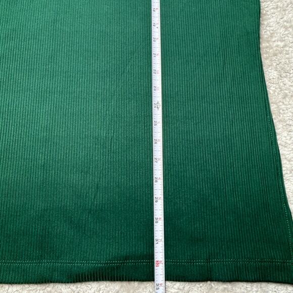 Dressed in LaLa Lex Original Hunter Green Ribbed Playsuit Womens Size L NWOT - Picture 5 of 13